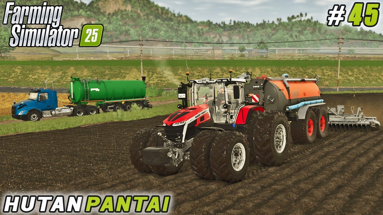 Efficient Land Management: Plowing, Lime & Natural Fertilization!  | FS 25 | Hutan Pantai | ep #45