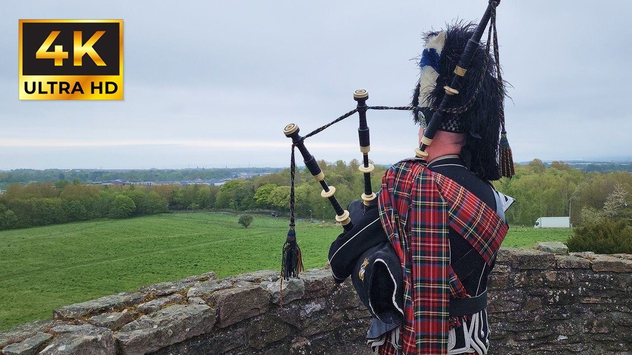 Scottish Castle Walk Through | Craigmillar Castle in Peaceful 4K