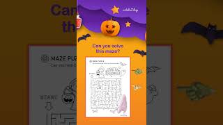 🎃🗺️ Solve This Halloween Maze! | Free Printables