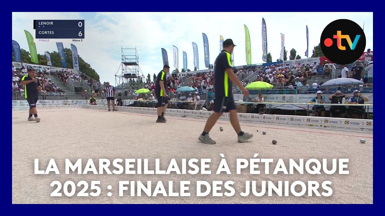 Miniature : Mondial la Marseillaise à pétanque 2025 : finale des juniors Kapfer - Lenoir