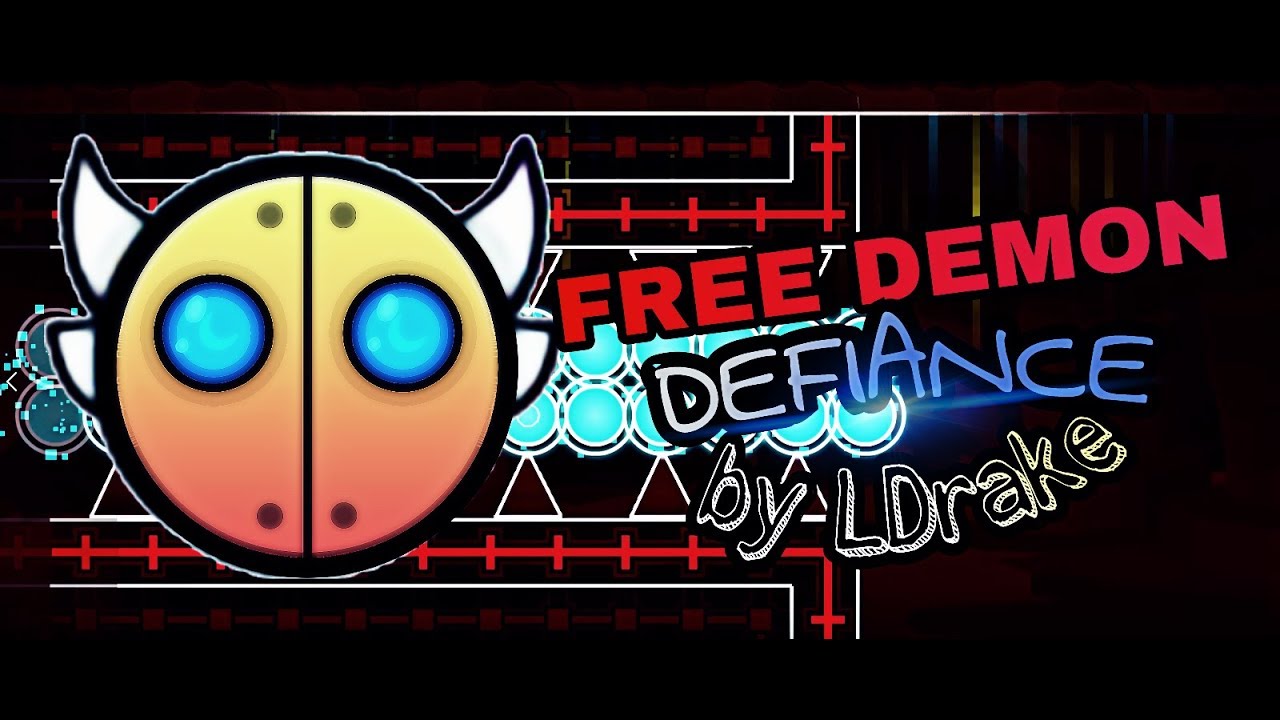 FREE DEMON Defiance by lDrake Geometry Dash (2.11)