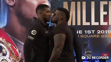 Jarrell Miller pushes Anthony Joshua