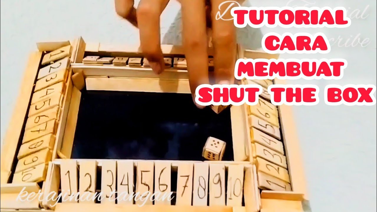 KERAJINAN TANGAN‼️SHUT THE BOX‼️ TUTORIAL CARA MEMBUAT SHUT THE BOX # ...