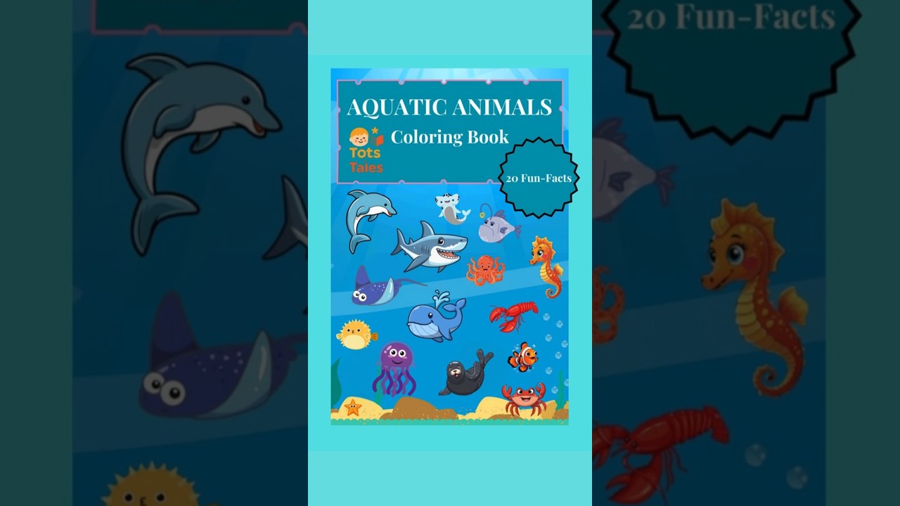 "Dive & Discover: Underwater Animals Colouring Book"