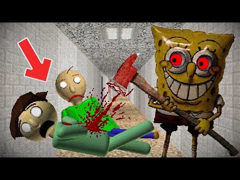 BALDİ ÖĞRENCİSİNİ ÖLDÜRENİ BULDUM... SPONGEBOB! | Baldi's Basics