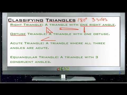 Classifying Triangles: Lesson (Basic Geometry Concepts)