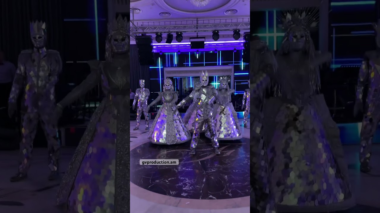 Dance show at a wedding in Armenia