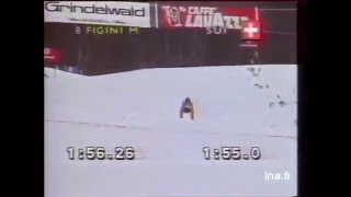 Michela Figini Double Downhill Win Grindelwald 1989