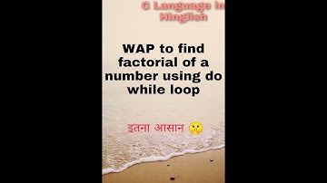 program to find factorial of a number using do while loop