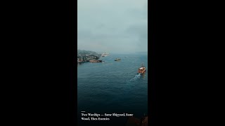 Two warships — same shipyard, same wood, then enemies #Shorts