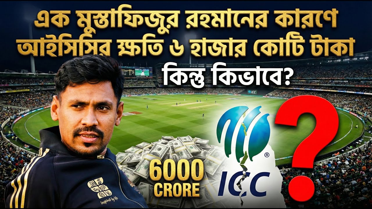 মুস্তাফিজুর রহমান ইস্যুতে আইসিসির বিশাল ক্ষতি | Mustafizur Rahman Issue