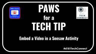 Embed a video in a Seesaw Activity