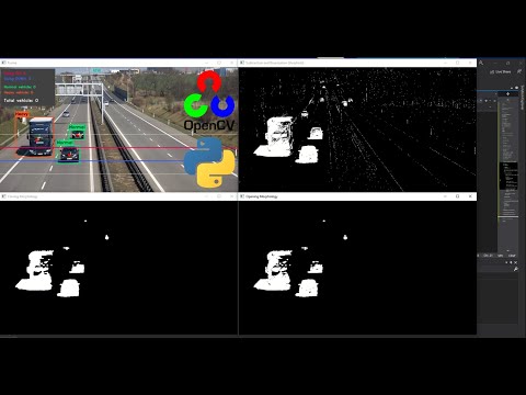 Vehicle detection with OpenCV Python | Image and Video processing | Computer Vision