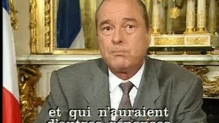 Voeux de Jacques Chirac