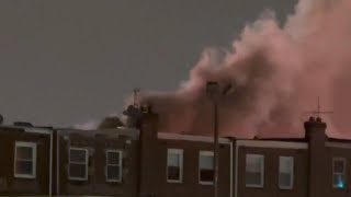 Philadelphia plane crash causes fiery scene with multiple homes ablaze