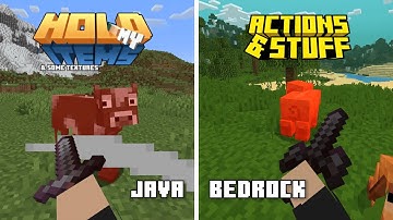 ACTIONS & STUFF Bedrock VS HOLD MY ITEMS Java | Comparison