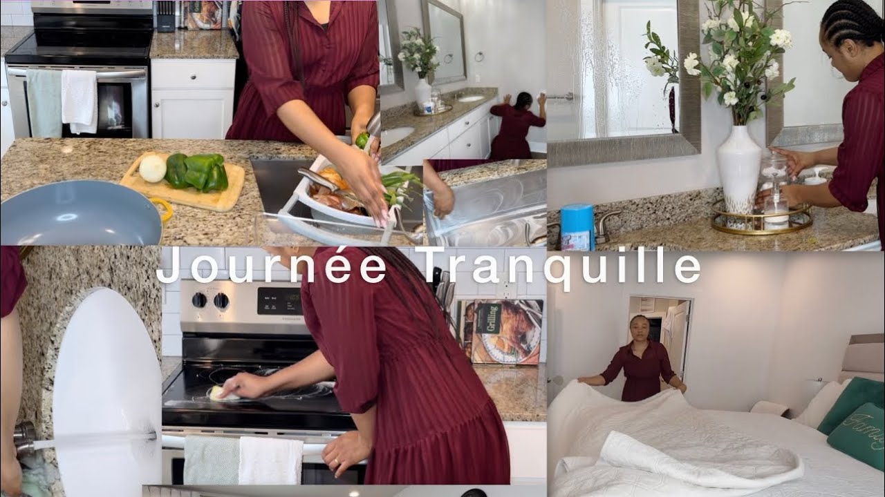 UNE JOURNÉE TRANQUILLE À LA MAISON/ MÉNAGE ET CUISINE 🧑‍🍳