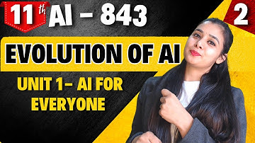 Evolution of AI | Class 11 - AI 843 | Unit 1: Introduction- AI for Everyone