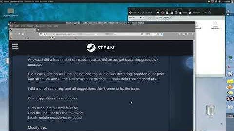 Linux in shorter than 2 mins. RapsPi4b Ubuntu Mate 20.10 stuttering sound prob resolved.