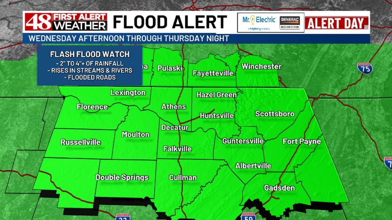 48 First Alert Forecast: Noon Wednesday - YouTube