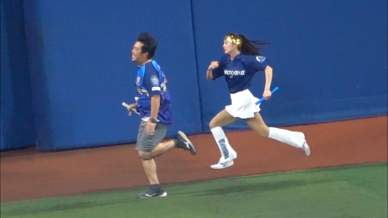 屈指の大接戰!アンカーのガチ勝負!ファンが必死に繋いだ結末は!?リレー對決 2024/07/28 横濱DeNAベイスターズ チア diana