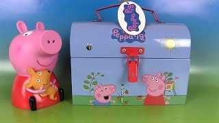 Peppa Pig Surprises Boîte à outils Kinetic Sand Toolbox Chupa Chups Sable Magique et Œufs Surprise