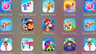 #Number Master#Tom Gold Run#Mario Kart#Build A Queen#Muscle Rush#Subway Surf#Running Pet#BallRun