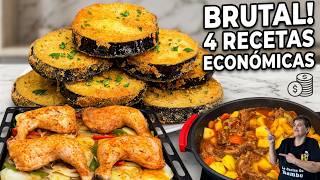 4 Recetas ECONÓMICAS para toda la semana: ¡Ahorra y disfruta! BRUTAL