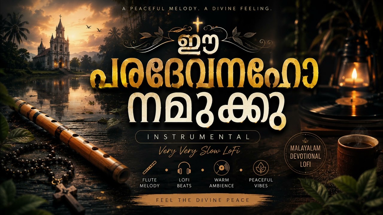 ഈ പരദേവനഹോ നമുക്കു (Very Slow LoFi Instrumental) | Malayalam Flute Mix