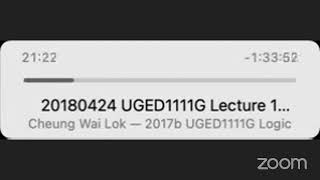 Logic 20180410 UGED1111G Lecture 11 Predicate Logic