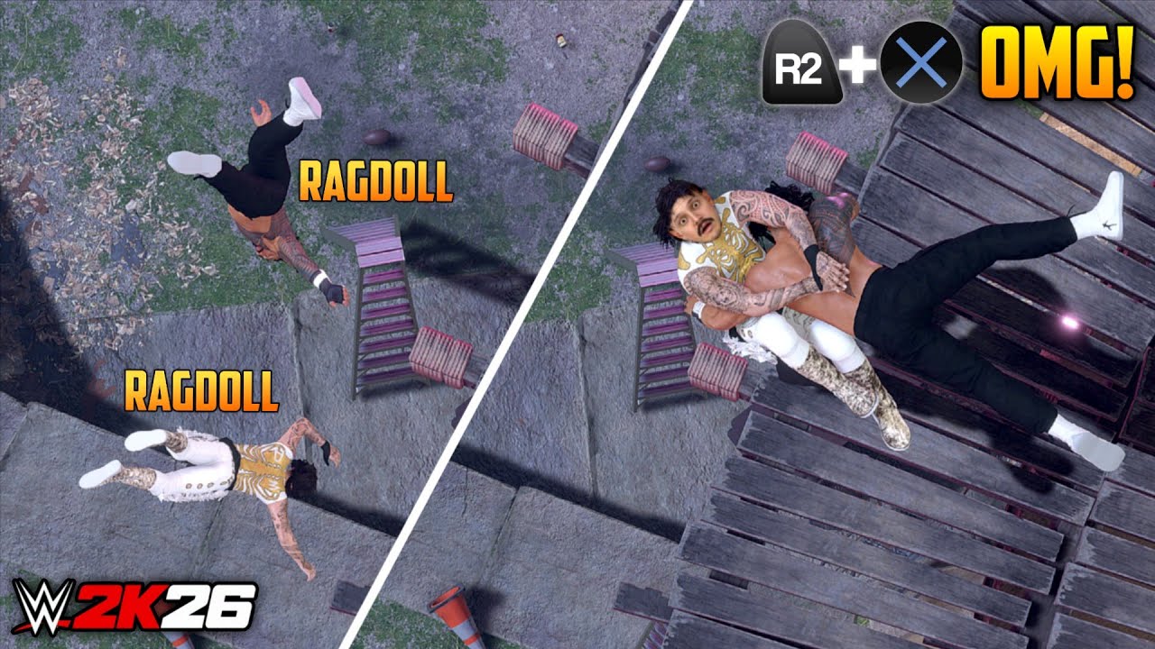 WWE 2K26 – Insane Euphoria Physics & Crazy Ragdoll Moments