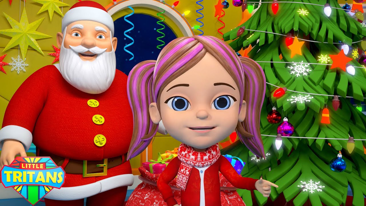 Santa On His Way, Christmas Music for Kids, Merry Christmas by