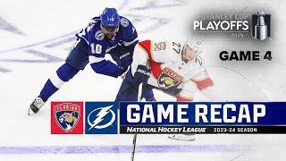 Gm 4: Panthers @ Lightning 4/27 | NHL Highlights | 2024 Stanley Cup Playoffs