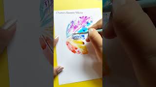 Cute Butterfly Drawing Using Brush Pen #viral #easydrawing #shorts