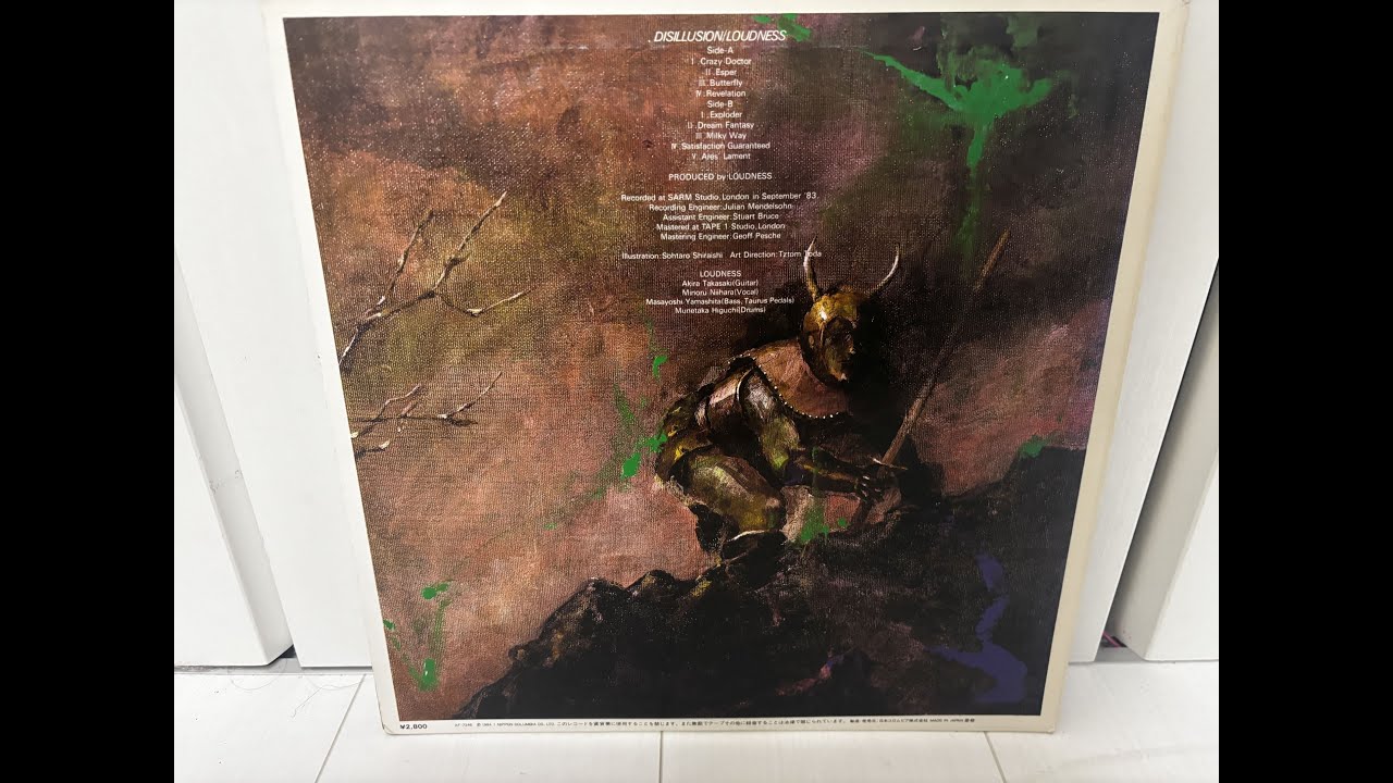 DISILLUSION LOUDNESS ラウドネス 撃剣零下 スコア ラウドネス バンド