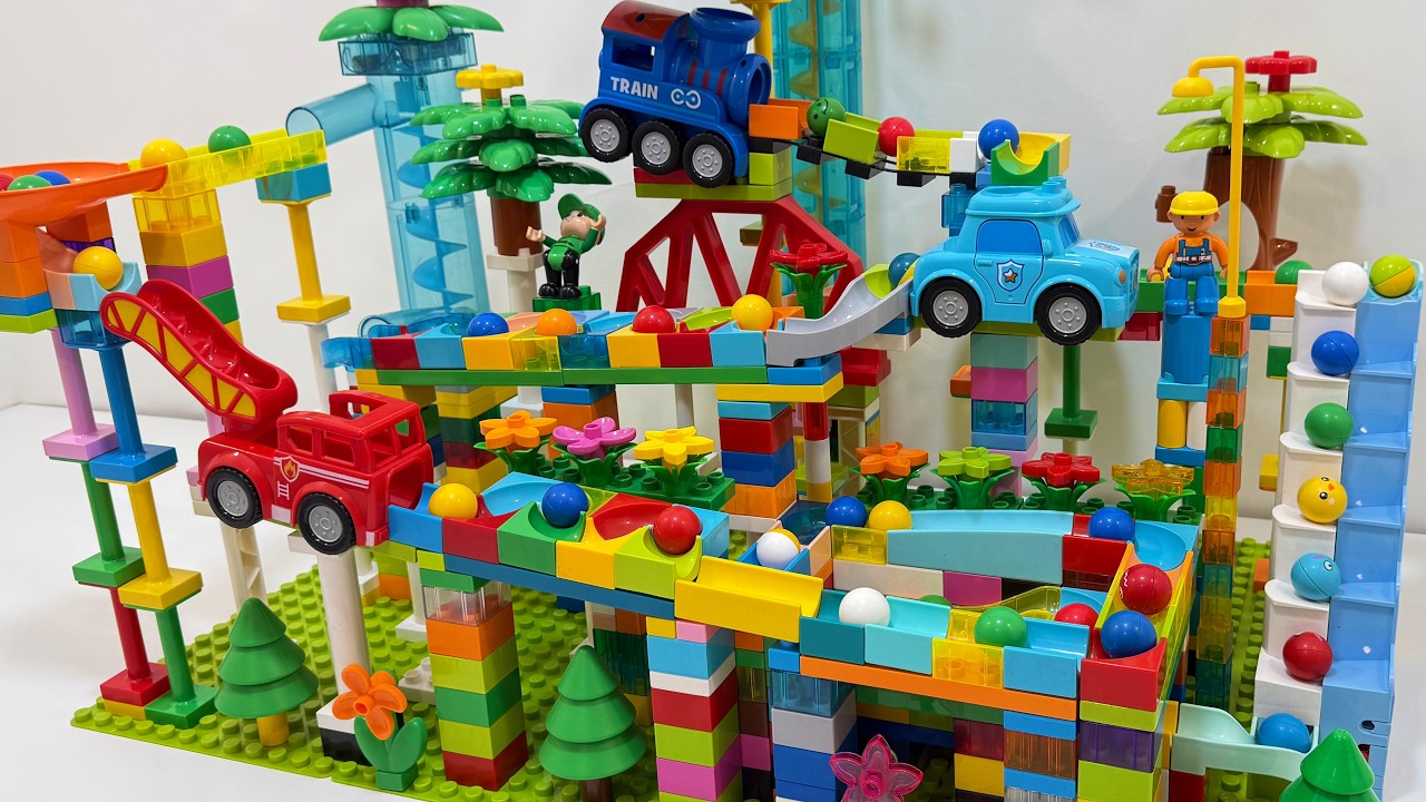 LEGO DUPLO Marble Run City – Cars, Train & Endless Ball Track 🚗🚂