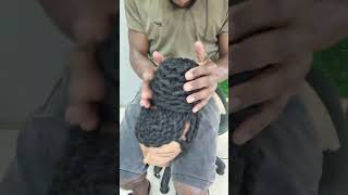 basket weave fringe with updo