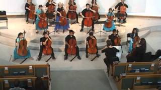 Haydn: Now the Day is Over (cello choir arrangement/Hampton) CELLOBRATION 2012