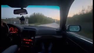 e38 730i get some powerslide action with open diff and a/t !