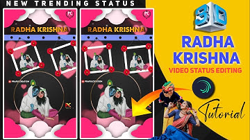 3D Trending Radha Krishna Status Video Editing || 3d Trending Behind Objects Status Video Editing