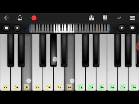 تعليم عزف ترنيمة ملك الملوك و جلالك على البيانو