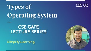 Types of Operating System |Batch, Multiprogramming, TimeSharing, Multiprocessing, Embedded, RealTime