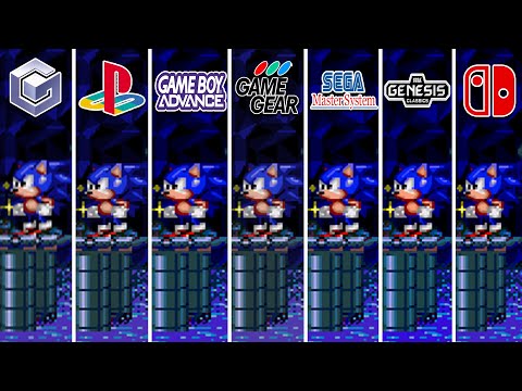 Sonic Spinball (1993) Gamecube vs PS2 vs GBA vs GameGear vs MasterSystem vs Sega genesis vs Switch