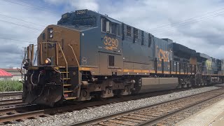CSX I017 Intermodal with a K5HLA and Amtrak P064 with a K5LAB 7/7/26
