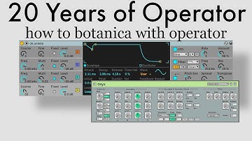 How I made botanical music with operator