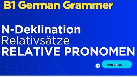 Learn B1 German Grammer in 10 mintues step-by-step crash course intermediate 
