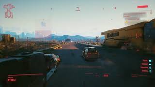 Shoot at the train car coupler Cyberpunk 2077 With a little help from my friends - Follow the train screenshot 3