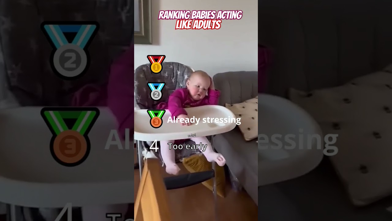 Ranking Top 4 Most Adorable Babies Acting Like Adults 