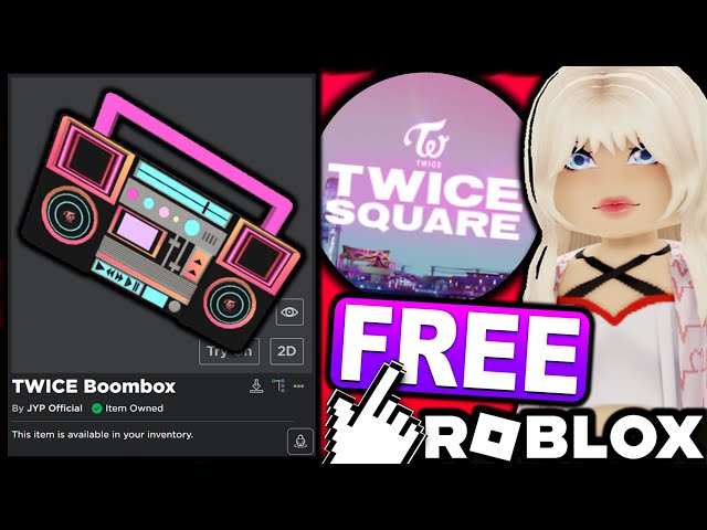 How to get all free items in TWICE Square - Roblox - Pro Game Guides