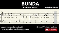 Bunda - Melly Goeslaw - notasi balok piano level 1 pemula - do re mi / sol mi sa si  - Durasi: 4:15. 